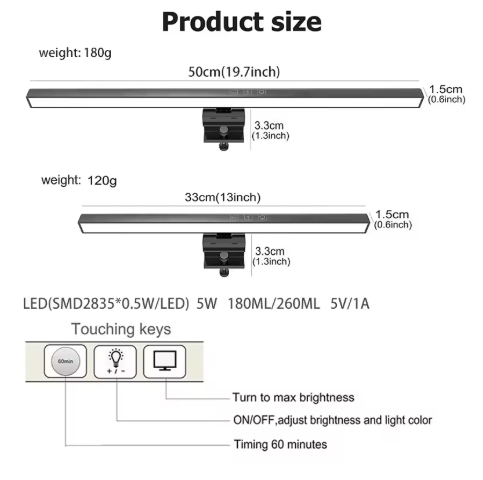 Monitor Eye Protection Bar